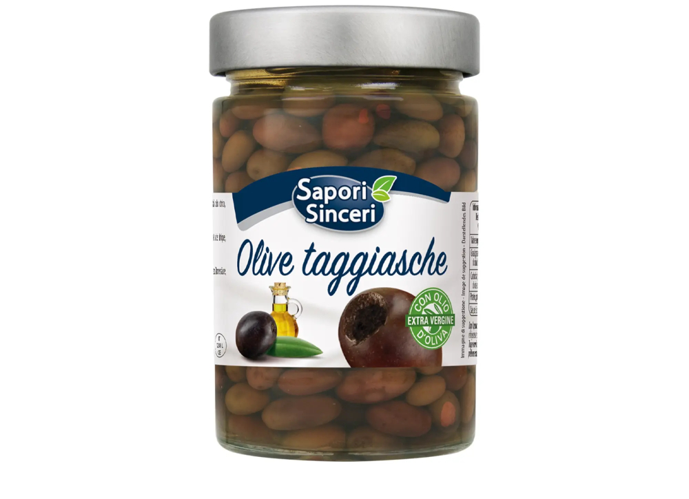 Olive Taggiasche Denocciolate in Olio Extravergine d’Oliva